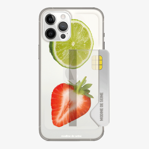 [카드수납 투명하드] 과일&amp;채소 (2color)