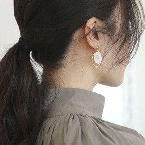 Gold layered earring