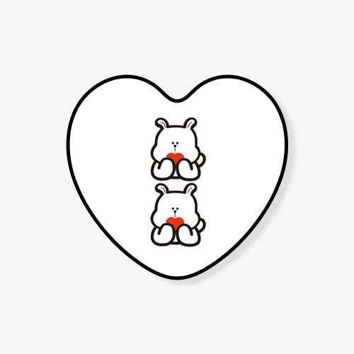 [하트모딘톡] 러블리 모딩곰 (2color)