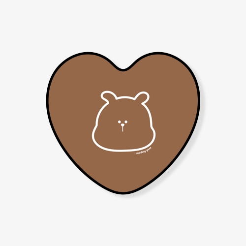 [하트모딘톡] 심플라인 모딩곰 (2color)